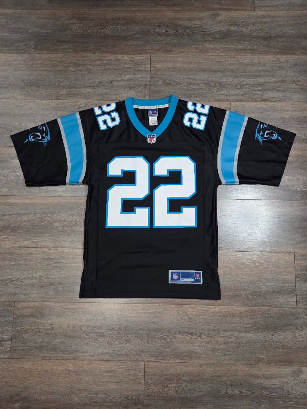 NFL Pro Line Carolina Panthers Football Jersey Men's S #22 Christian McCaffrey